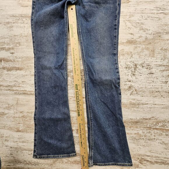 Vintage Hollister Jeans Jr 3R Cali Flare Low Rise Y2K Medium Blue Stonewash Fade - Picture 9 of 11